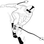 Skier 16 Clip Art