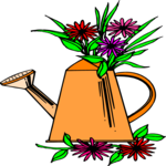 Flowers & Watering Can