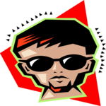 Red Goatee Clip Art