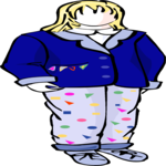 Girl in Coat 2 Clip Art