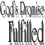 God's Promise Fulfilled Clip Art