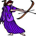 Mythology - Artemis Clip Art