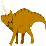 Triceratops 01 Clip Art