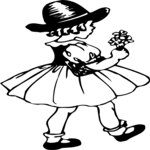 People, Girl Holding Flowers 2