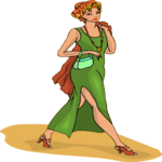 Woman Walking 7 Clip Art