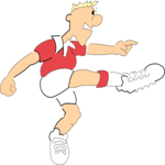 Soccer - Player 02 Clip Art