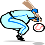 Baseball - Batter 02 Clip Art