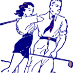 Golfers 4 Clip Art