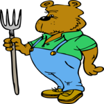 Bear with Pitchfork