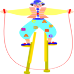 Clown on Stilts 2