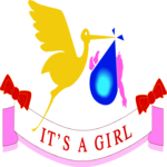 It's a Girl 4 Clip Art