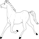 Horse 09 Clip Art