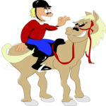 Horseback Riding 02 Clip Art