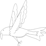 Bird Flying 01 Clip Art