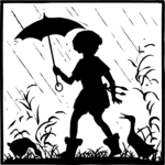 Silhouettes, Girl in the Rain