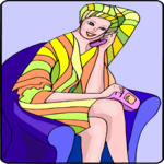 Woman Talking on Phone 4