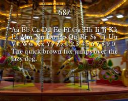 687 font