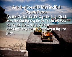 AdobeCorpID MyriadBd OpenType font