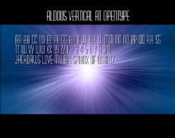 Aldous Vertical AT OpenType font