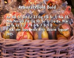 ArbitraryBold Bold font