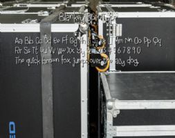 Blankey OpenType font