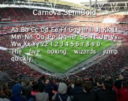 Carnova SemiBold font