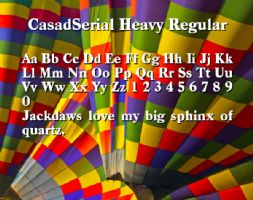 CasadSerial Heavy Regular font