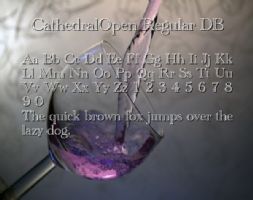 CathedralOpen Regular DB font