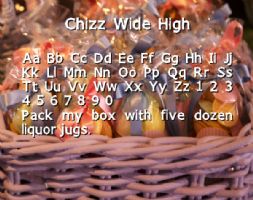 Chizz Wide High font