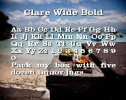 Clare Wide Bold font