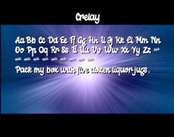 Crelay font