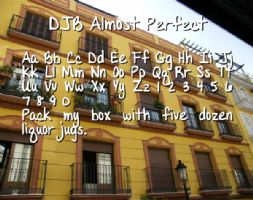 DJB Almost Perfect font