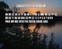 Educated Deers Regular font