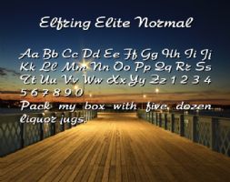 Elfring Elite Normal font