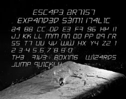 Escape Artist Expanded Semi Italic font
