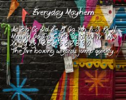 Everyday Mayhem font
