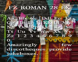 FZ ROMAN 28 EX font