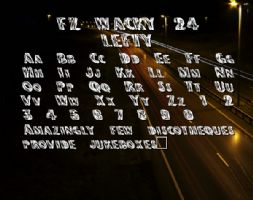 FZ WACKY 24 LEFTY font