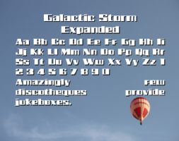 Galactic Storm Expanded font