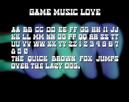 Game Music Love font
