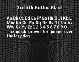 Griffith Gothic Black font