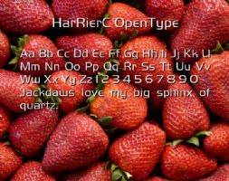 HarRierC OpenType font
