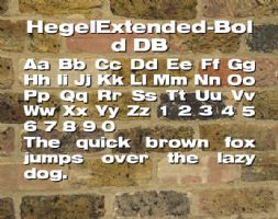 HegelExtended-Bold DB font