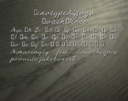 LinotypeAgogo SwashThree font