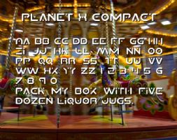 Planet X Compact font