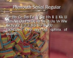 Plymouth Serial Regular font