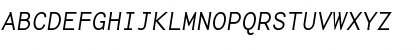 BaseMono Medium Italic Font