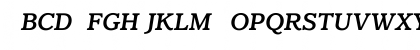 ClaremontMediumItalicOS Regular Font