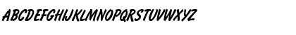 BrushType-SemiBold-Italic Regular Font