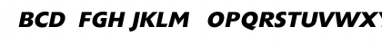 ExtensionBoldItalic Regular Font